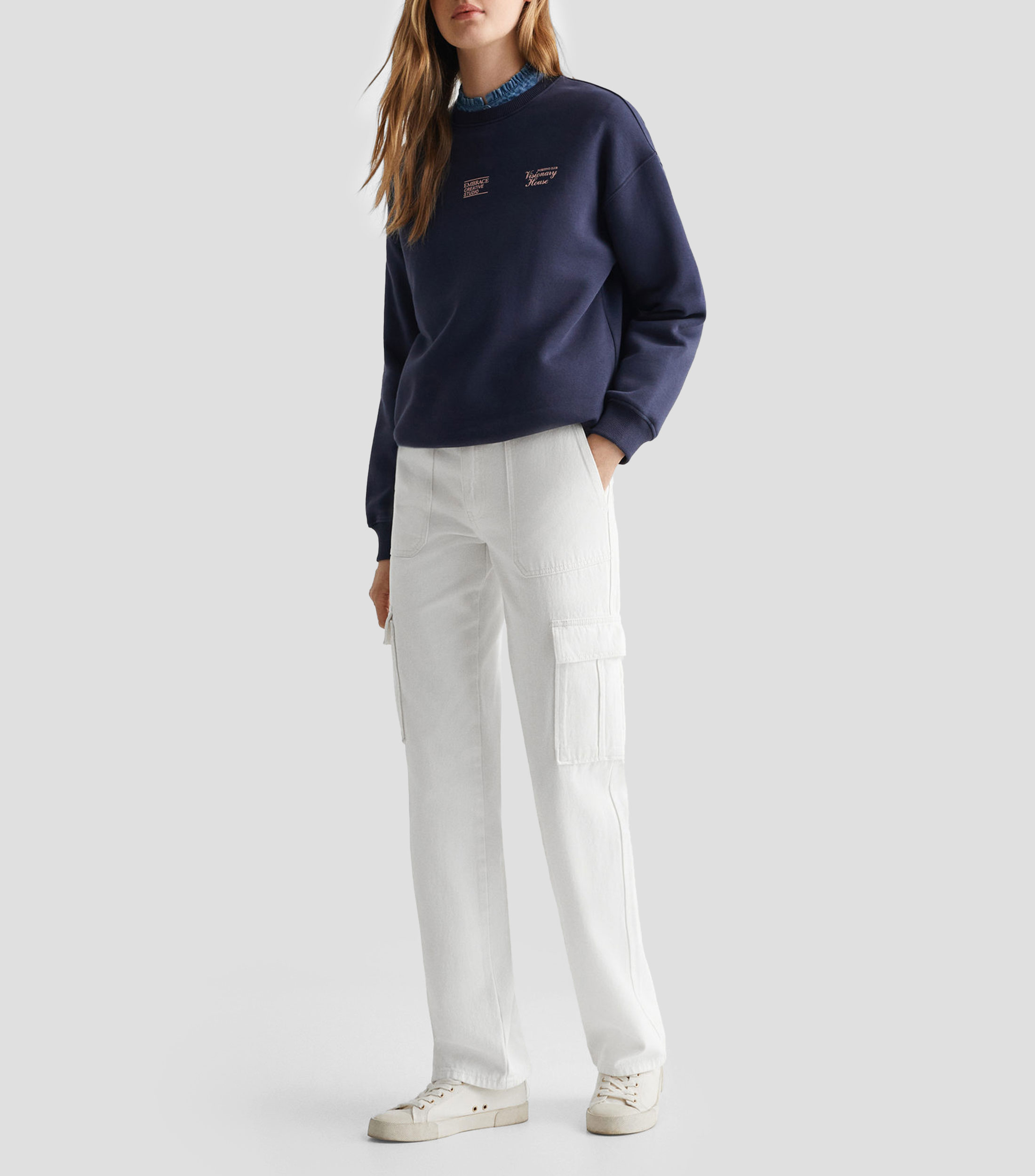 Jeans Girls Rectos Estilo Cargo